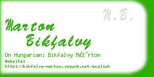 marton bikfalvy business card